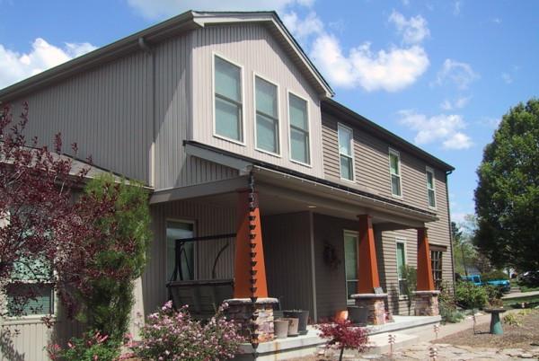 House with second floor addition